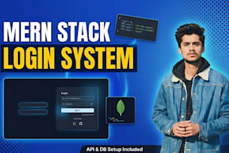 build custom mern stack web app with login and dashboard