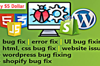 fix HTML, CSS, javascript, and wordpress website problems