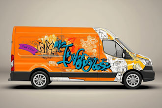 design a custom vehicle wrap, cars, pickups, trailers, etc