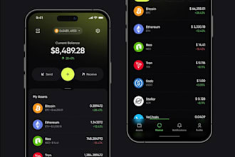do crypto wallet app, fintech app, blockchain, trading app, money transfer app