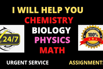 assist you in physics,chemistry, labs and problems