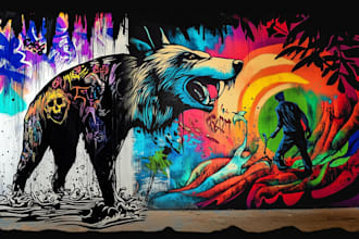 make  awesome graffiti font, graphic tshirt design, pop art