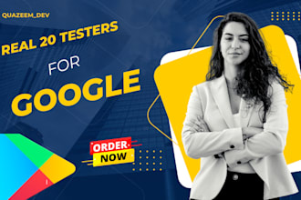 provide 20 active tester for google play console