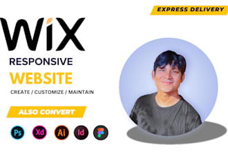 create, customize and maintain wix website