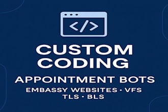 code vfs appointment bot, vfs boking bot, embassy website bot, tls, bls bot