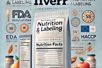 create fda, cfia, eu, and compliant nutrition facts and calculations