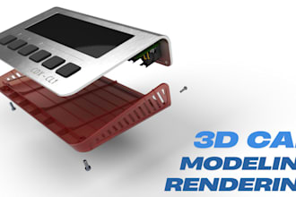 do cad modeling, 3d product design and rendering