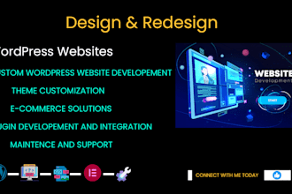 build a professional, responsive, and easy to manage wordpress website