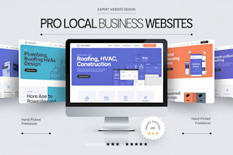 design automated local website for plumbing, cleaning, roofing, hvac, handyman