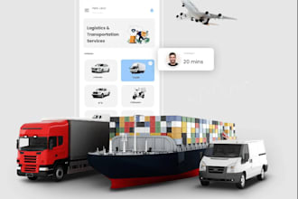 build transportation app, logistic app, cargo app, truck booking app