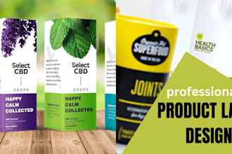 design professional packaging, product labels design, and pouches design
