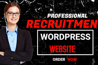 design recruitment agency website staffing job board portal hiring website