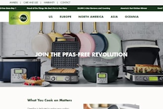 design cookware shopify kitchen ware store home appliances website