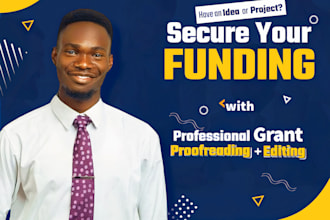 proofread, edit and perfect your grant application