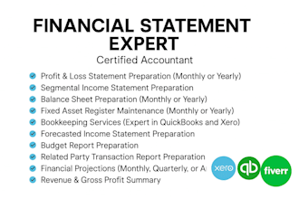 do financial reporting, bookkeeping, accounting, and finance