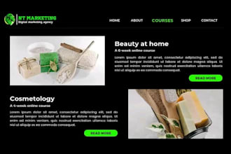 design a stunning 3d cbd webflow landing page, ecommerce design and development