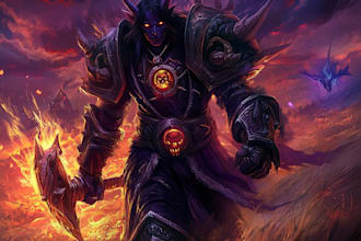 draw and design your  warcraft oc custom character