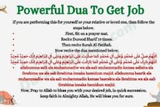 make dua for all job challenges and get new high paying job for you
