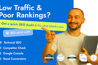 do technical SEO audit for website or app in 2 days