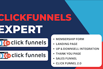 design high converting sales funnel landing page using clickfunnels