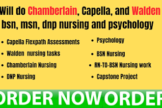 do rn, bsn and dnp nursing, capella, gcu, chamberlain and walden work