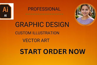 create custom illustration, vector art