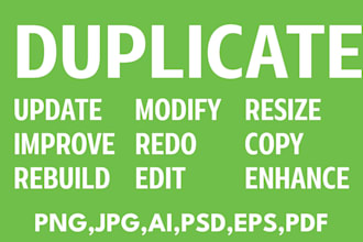 update, improve, modify, redo, replicate, edit, rebuild logo in high resolution