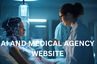 ai automation agency website medical healthcare clinic, marketing agency website