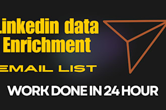 do linkedin data enrichment, prospect email list building for lead generation