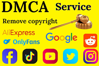 takedown content on google,onlyfans ,reddit ,tiktok,youtube,instagram under dmca
