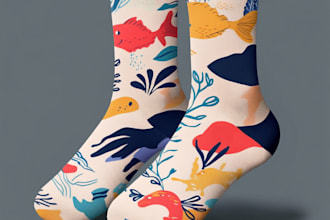 draw a unique socks design