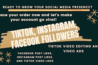 generate tiktok facebook instagram followers to boost your brand