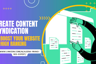 build a high content syndication network for maximum reach