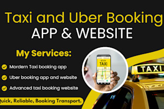 set up taxi uber booking website develop taxi uber booking app taxi booking app
