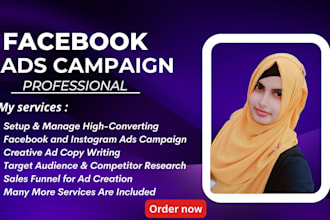 manage high converting facebook ads campaign for your target audience