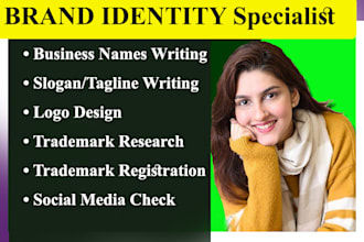 create catchy brand name, business name, product name, slogan and logo design