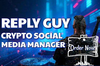crypto twitter promotion active reply guy on x for meme defi p2p gamefi project