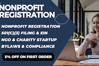 do nonprofit charity organization business registration startup 501c3 formation