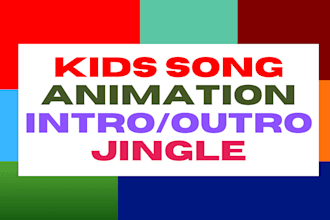 sing kids song, children animation movie music, school anthem channel song intro