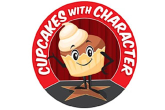 design amazing delicious cupcake business logo