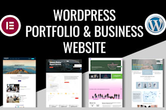be your wordpress portfolio and business showcase website developer