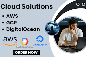 design and deploy cloud solution on AWS, gcp, digitalocean