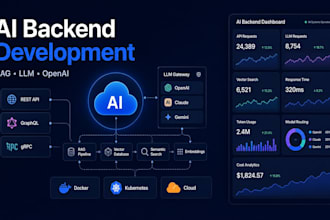 build ai backend, rag, llm and openai integrations