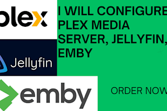 configure your plex, emby, jellyfin, sonarr and radarr