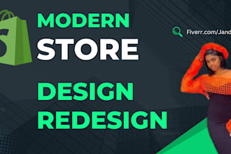 build a modern shopify website design and ecommerce website