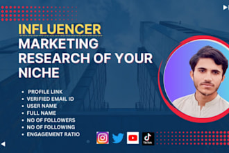 provide e commerce leads, influencers leads and data cleaning