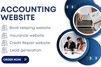build credit repair website bookkeeping accounting insurance website