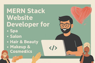 develop makeup, spa, hair and beauty  website