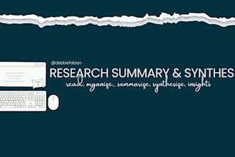 create clear research summaries and literature synthesis