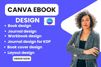 design editable canva ebook workbook flyer kdp journal planner book interior pdf
